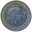 2 Pounds - Elizabeth II (4th portrait; Act of Union)