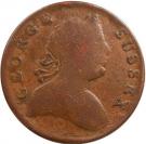 ½ Penny (Britons Rule - George Sussex)