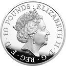 10 Pounds - Elizabeth II (5th portrait; Lion of England)