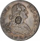 ½  Dollar - George III (Countermarked Coinage)
