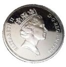 5 Pence - Elizabeth II (3rd portrait; small type, Silver Proof)
