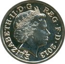 1 Pound - Elizabeth II (4th portrait; Leek and Daffodil)