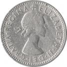 1 Shilling - Elizabeth II (English shield; no "BRITT:OMN")