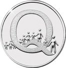 10 Pence - Elizabeth II (5th portrait; Q - Queuing)