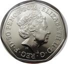 50 Pence - Elizabeth II (5th portrait; Mrs Tiggy-Winkle)
