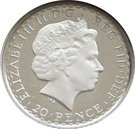 20 Pence - Elizabeth II (4th portrait; 1/10 oz Fine Silver)