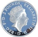 2 Pounds - Elizabeth II (5th portrait; 1 oz Fine Silver)