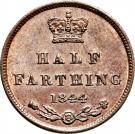 ½ Farthing - Victoria (1st portrait)