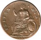 ½ Penny - Charles II