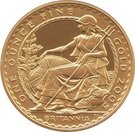 100 Pounds - Elizabeth II (4th portrait; 1 oz Fine Gold)