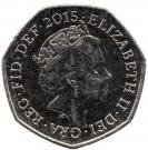 50 Pence - Elizabeth II (5th portrait; Royal Shield)