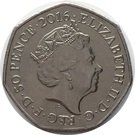 50 Pence - Elizabeth II (5th portrait; Peter Rabbit)