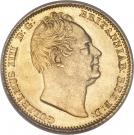 ½ Sovereign - William IV (small type)