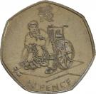 50 Pence - Elizabeth II (4th portrait; Boccia)