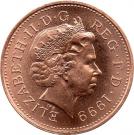 1 Penny - Elizabeth II (4th portrait; non-magnetic)