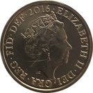 1 Pound - Elizabeth II (5th portrait; Royal Shield)