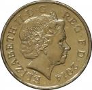 1 Pound - Elizabeth II (4th portrait; Thistle and Bluebell)