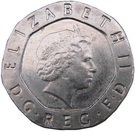 20 Pence - Elizabeth II (4th portrait; Undated mule)