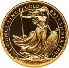 100 Pounds - Elizabeth II (3rd portrait; 1 oz Fine Gold)