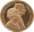 5 Pounds - Elizabeth II (Golden Wedding; Gold Proof)