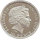 20 Pence - Elizabeth II (4th portrait; 1/10 oz Fine Silver)