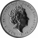 5 Pounds - Elizabeth II (2 oz Fine Silver; Unicorn of Scotland)