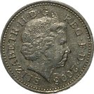 1 Pound - Elizabeth II (4th portrait; Egyptian Arch Bridge)