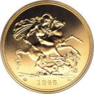 5 Pounds - Elizabeth II (3rd portrait; Sovereign series)