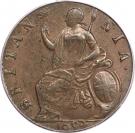 ½ Penny - William & Mary