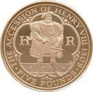 5 Pounds - Elizabeth II (King Henry VIII; Gold Proof)