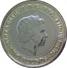 2 Pounds - Elizabeth II (4th portrait; Olympics Handover)