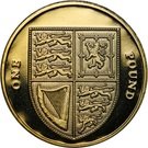 1 Pound - Elizabeth II (4th portrait; Royal Shield)