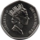50 Pence - Elizabeth II (3rd portrait; European Community)