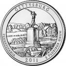 ¼ Dollar "Washington Quarter" (Gettysburg National Military Park, Pennsylvania)