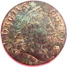 ½ Penny - George III