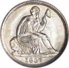 ½ Dime "Seated Liberty Half Dime" (without stars)