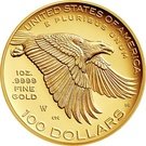 100 Dollars ("American Liberty 225th Anniversary High Relief Gold")