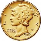 1 Dime (Mercury Dime Gold Commemorative)