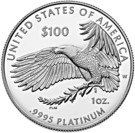 100 Dollars "American Platinum Eagle" (Bullion Coinage)