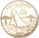 ¼ Dollar "Washington Quarter" (Rhode Island)