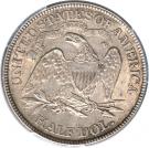 ½ Dollar  "Seated Liberty Half Dollar" (without date arrows; with drapery)