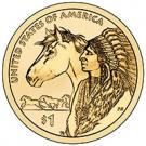 1 Dollar "Native American Dollar" (Horse Reverse)