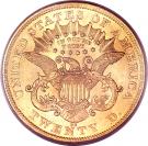 20 Dollars "Liberty Head - Double Eagle" (with motto "TWENTY D.")