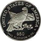 50 Dollars "American Platinum Eagle" (Bullion Coinage)