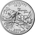 ¼ Dollar "Washington Quarter" (Mississippi)