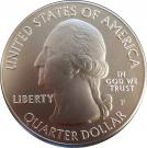 ¼ Dollar "Washington Quarter" (Saratoga National Historical Park, New York - Silver 5oz Bullion)