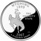 ¼ Dollar "Washington Quarter" (Wyoming - Silver Proof)