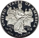25 Dollars "American Platinum Eagle" (Bullion Coinage)
