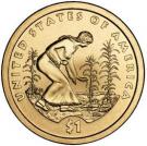 1 Dollar "Native American Dollar" (Spread of Three Sisters Agriculture)