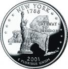 ¼ Dollar "Washington Quarter" (New York - Silver Proof)